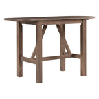 3-Piece Rustic Dining Set with Drop Leaf & 2 Chairs