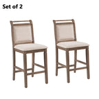 3-Piece Rustic Dining Set with Drop Leaf & 2 Chairs