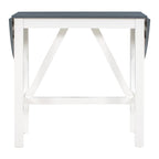 3-Piece Rustic Dining Set with Drop Leaf & 2 Chairs