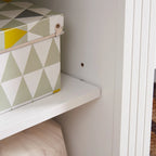 White 66 TV Stand with Large Cabinet & Adjustable Shelves for TVs Up to 65