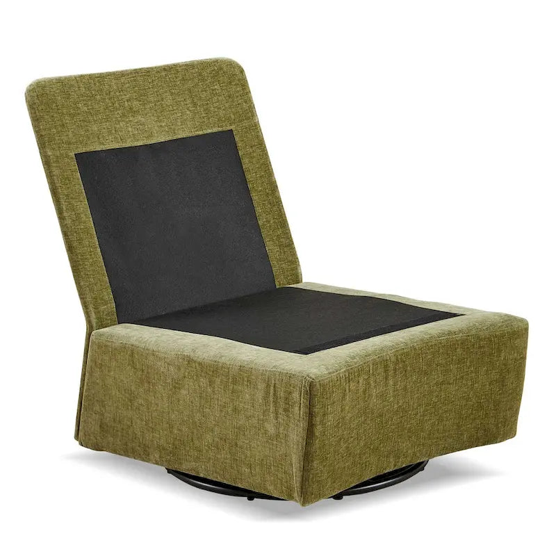 28.74 Chenille Upholstered 360 Swivel Rocking Chair