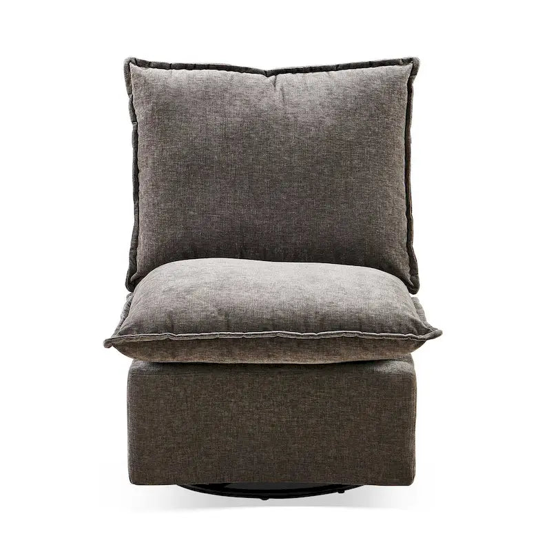 28.74 Chenille Upholstered 360 Swivel Rocking Chair