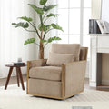 Camel 26.77 Swivel Barrel Chair with Hardwood Frame