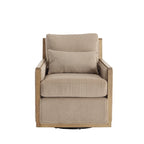 Camel 26.77 Swivel Barrel Chair with Hardwood Frame