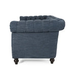 Chesterfield Button Tufted 3-seater Sofa with Nailheads