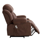 Grey Electric Power Lift Recliner Chair with Heating, Massage, USB Port, and Side Pockets, Equipped with Remote Control