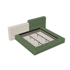 King Special-shaped Upholstered Platform Bed with Storage