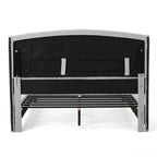 King Size Modern Upholstered Platform Bed with Button-tufted Headboard