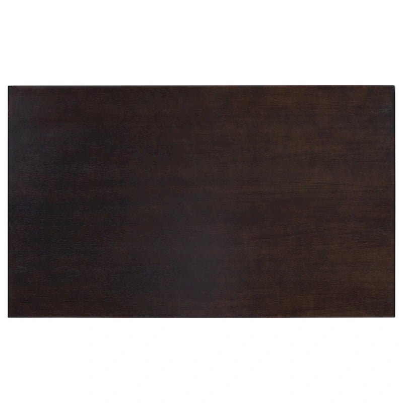 Espresso Retro 6-Piece Wooden Dining Table Set with Rectangular Table & 4 Chairs
