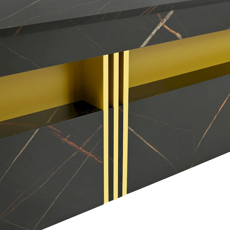 43.3 Modern Square Storage Coffee Table with 4 Drawers for Living Room