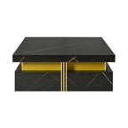 43.3 Modern Square Storage Coffee Table with 4 Drawers for Living Room