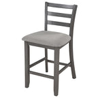5-Piece Counter Height Wooden Dining Table Set with 4 Chairs & Storage