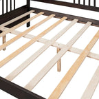 Full Solid Wood Daybed with Backrest & Armrest