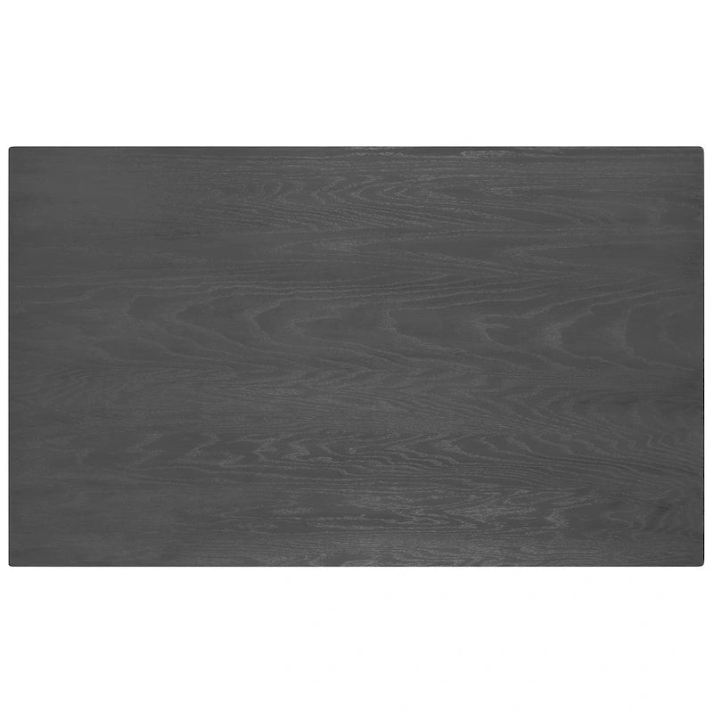 Ensemble de salle à manger en bois 6 pièces « White Farmhouse » avec table rectangulaire et 4 chaises