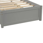 Twin Pine Platform Bed with Trundle & Slat Headboard