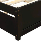 Twin Pine Platform Bed with Trundle & Slat Headboard