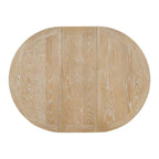 Ensemble de salle à manger 5 pièces en bois avec table ronde extensible et 4 chaises