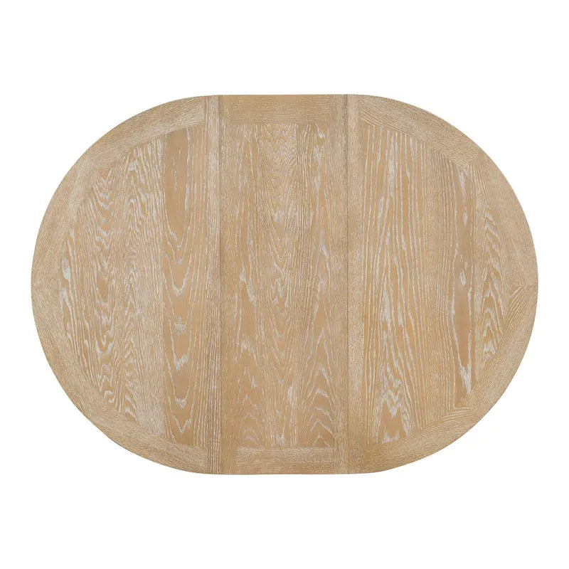 Ensemble de salle à manger 5 pièces en bois avec table ronde extensible et 4 chaises
