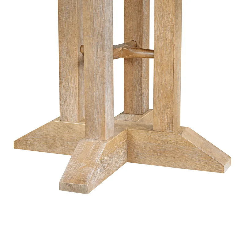 Ensemble de salle à manger 5 pièces en bois avec table ronde extensible et 4 chaises