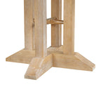 Ensemble de salle à manger 5 pièces en bois avec table ronde extensible et 4 chaises