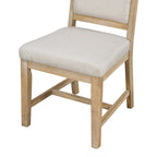 Ensemble de salle à manger 5 pièces en bois avec table ronde extensible et 4 chaises