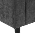 Canapé modulaire en chenille 86,5 avec pochettes de rangement, poufs mobiles