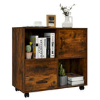 Costway File Cabinet Mobile Lateral Printer Stand with Storage Shelves