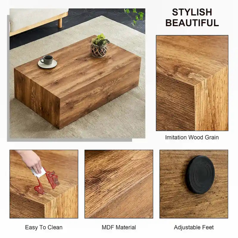 Table basse moderne en MDF pour salon