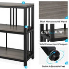 3 Tiers Console Sofa Table, 70 Entryway Hallway Table for Living Room