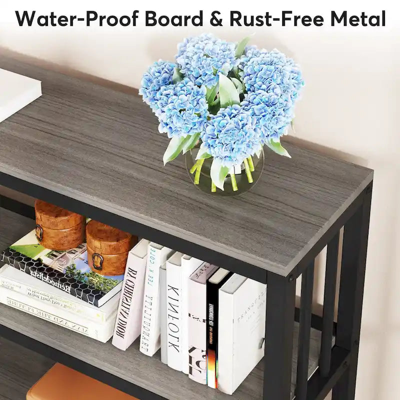 3 Tiers Console Sofa Table, 70 Entryway Hallway Table for Living Room