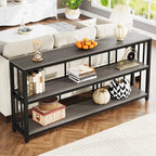 3 Tiers Console Sofa Table, 70 Entryway Hallway Table for Living Room
