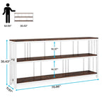 3 Tiers Console Sofa Table, 70 Entryway Hallway Table for Living Room