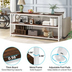 3 Tiers Console Sofa Table, 70 Entryway Hallway Table for Living Room