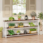 3 Tiers Console Sofa Table, 70 Entryway Hallway Table for Living Room