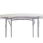 Table de banquet ronde pliante robuste de 48 po Gris moucheté - Hampden Furnishings : Intérieur/Extérieur, Résistante aux intempéries