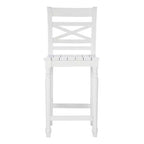 Tabouret de bar à hauteur de comptoir Bristol X Back de 24,25 po, blanc - Powell Company