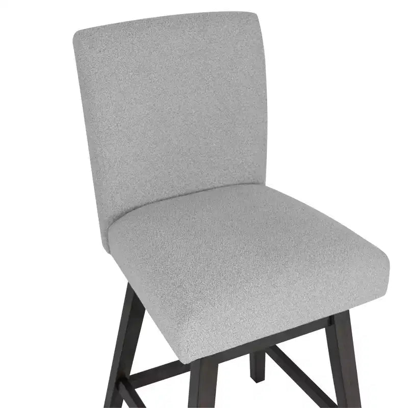 Linon Lot de 2 tabourets de bar pivotants Cyrus de hauteur comptoir Gris