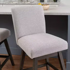 Linon Lot de 2 tabourets de bar pivotants Cyrus de hauteur comptoir Gris