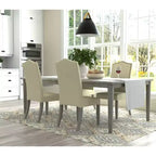 Carolina Living Chaise Parson Florence en Bois Flotté Naturel et Lin