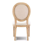Set of 2 Manchester Upholstered Oval Back Chairs Natural - Linon