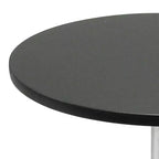 Table à manger ronde Spectrum avec base en métal Bois/Noir - Winsome