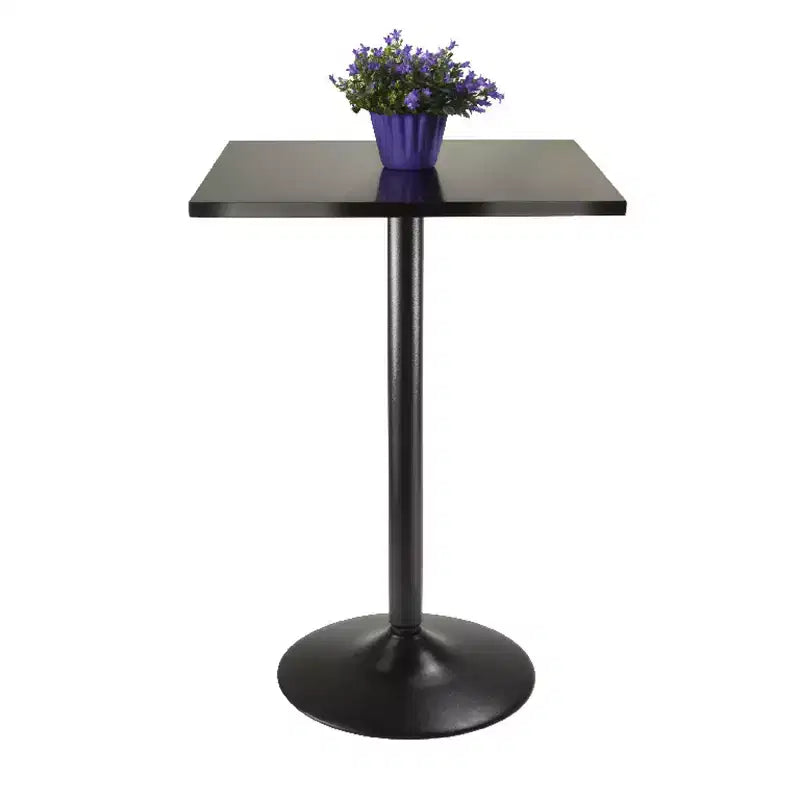 Table de pub hauteur comptoir Obsidian bois/noir - Winsome