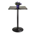 Table de pub hauteur comptoir Obsidian bois/noir - Winsome