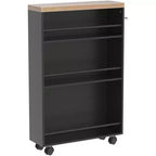 LITTLE TREE 4 Tier Slim Storage Cart Brown