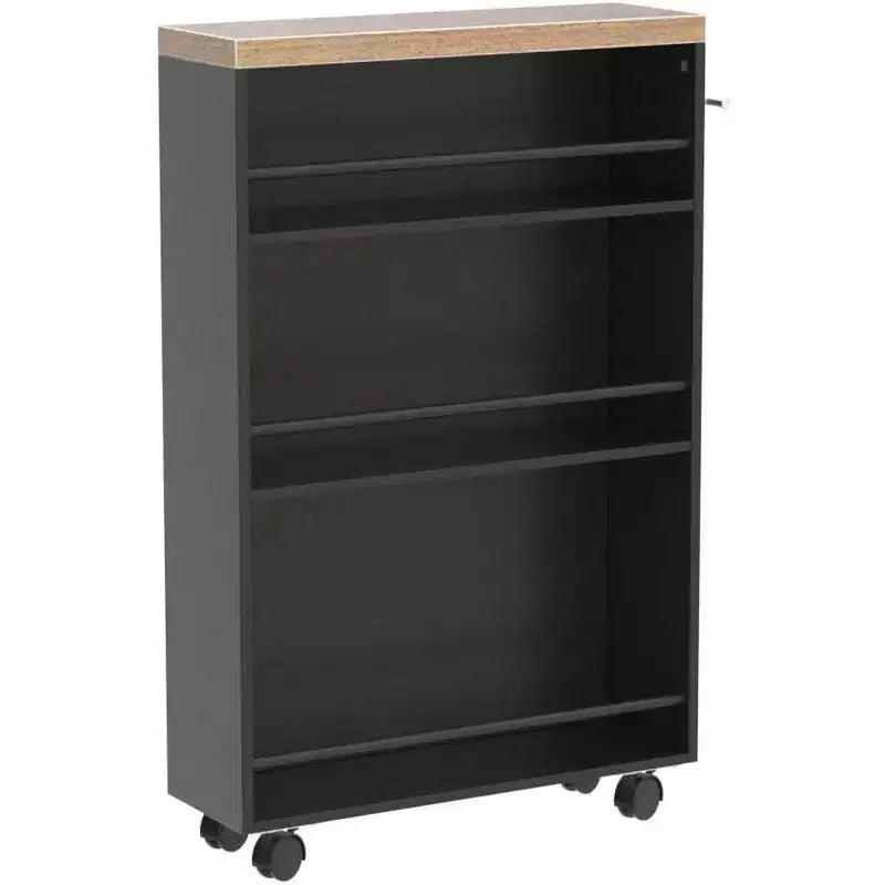 LITTLE TREE 4 Tier Slim Storage Cart Brown