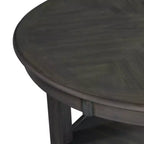 Ensemble de salle à manger 5 pièces Taylor avec base à étagère et chaises rembourrées - Picket House Furnishings