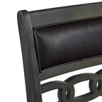 Ensemble de salle à manger 5 pièces Taylor avec base à étagère et chaises rembourrées - Picket House Furnishings