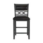 Ensemble de salle à manger 5 pièces Taylor avec base à étagère et chaises rembourrées - Picket House Furnishings