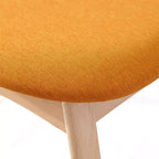 Buylateral 5pc Cadiz Mid Century Modern Dining Set Orange