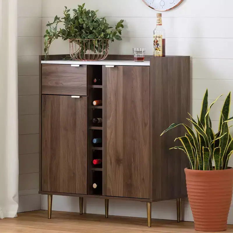Hype 2-Door Buffet Server with Storage Walnut - South Shore